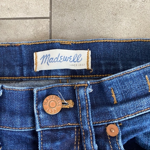 Madewell blue skinny skinny destroyed jeans 25 - Picture 4 of 7